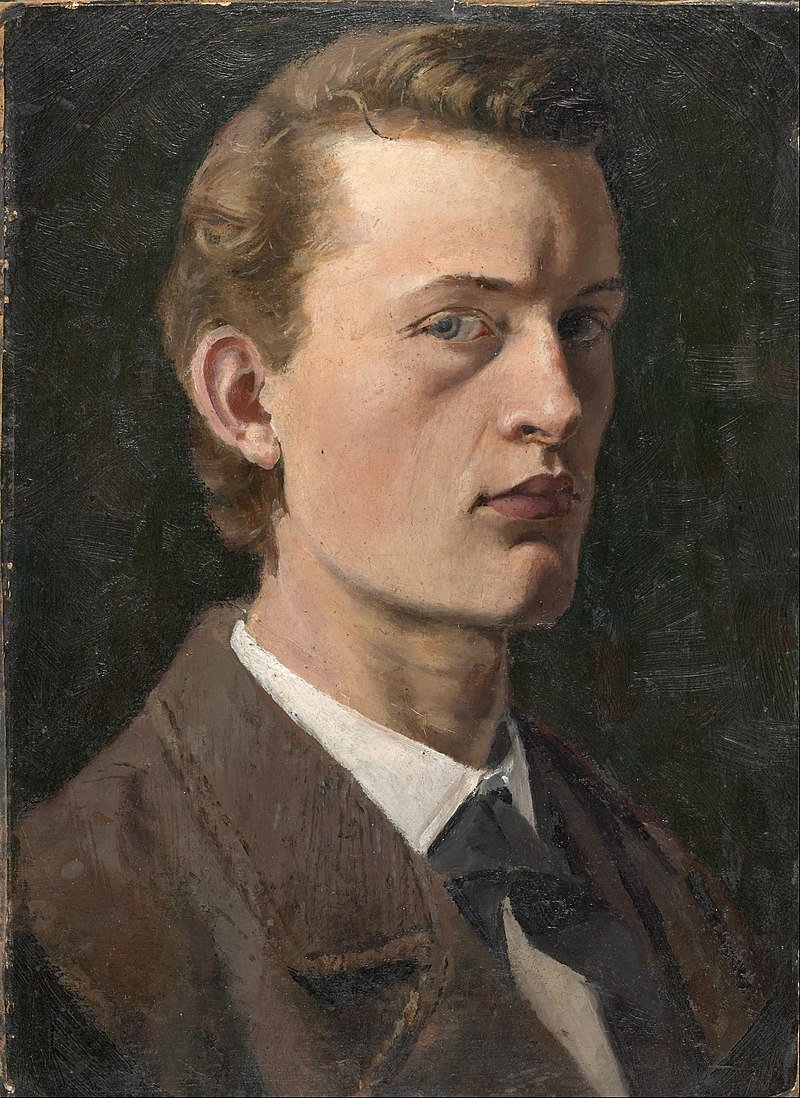 Edvard Munch, autoportrait.