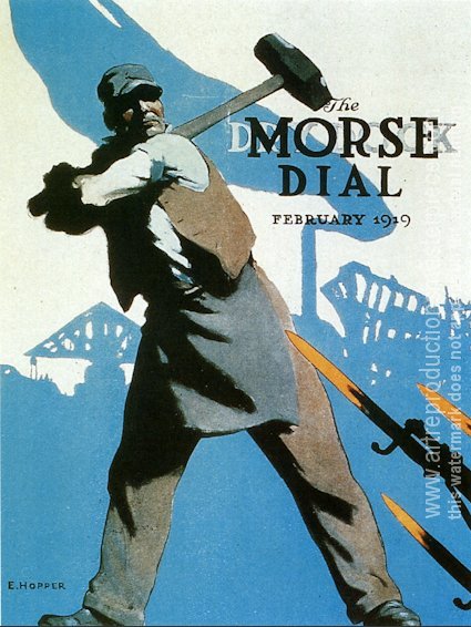 Affiche publicitaire réalisé par Edward Hopper en 1919 
(poster patriotique)