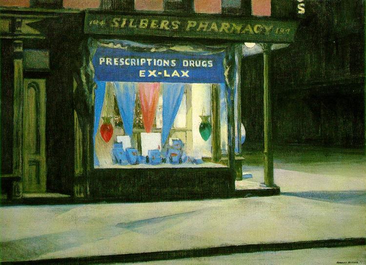 Edward Hopper, Drug Store, 1929