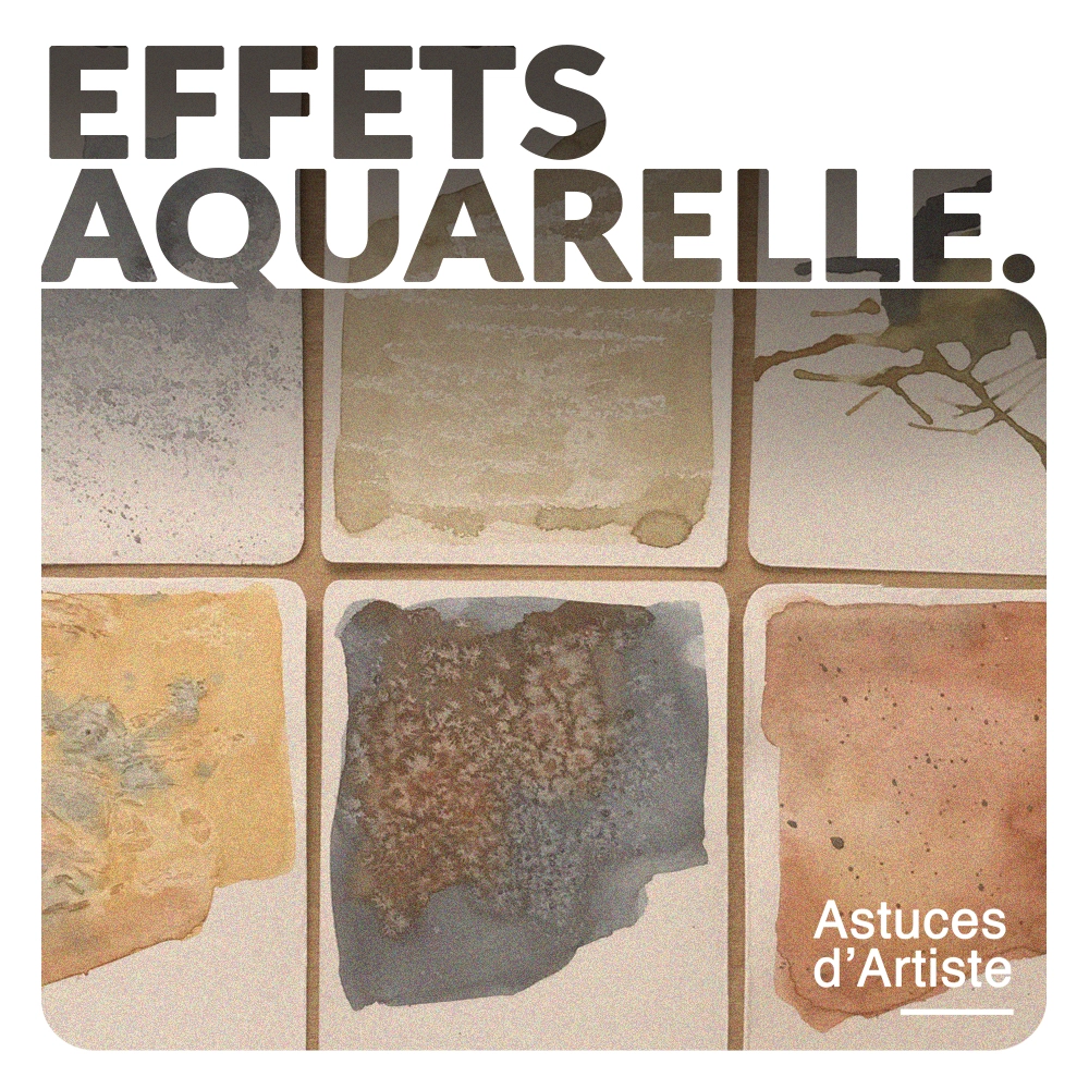 Lire la suite à propos de l’article Créer des effets de textures à l’aquarelle.