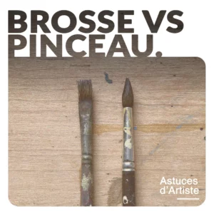 Brosse et pinceau en peinture : quelles différences ?