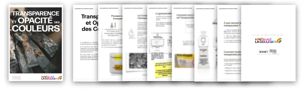 Opacite et Transparence des Couleurs en Peinture : e-book