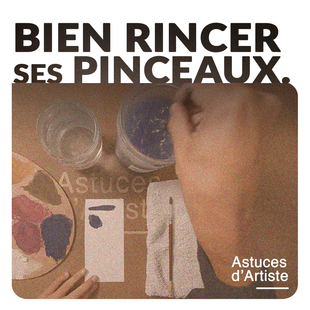 Peinture : Bien rincer ses pinceaux.