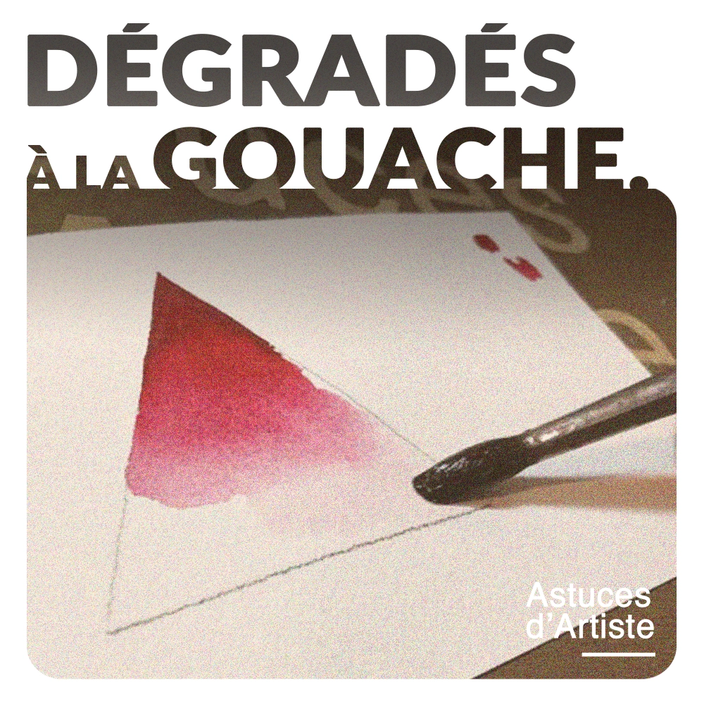 Gouache : comment faire un dégradé facile.