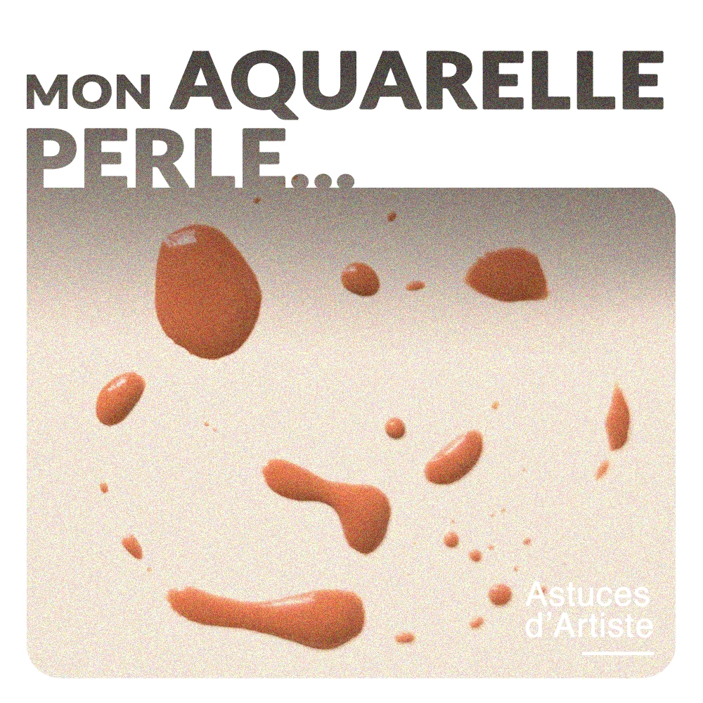 Palette aquarelle qui perle : comment faire ?